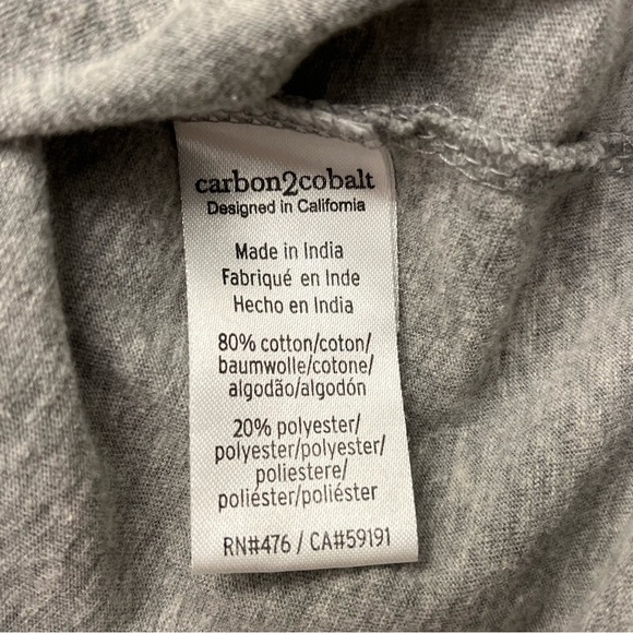 Carbon 2 Cobalt Mens Gray Cotton Crewneck Short Sleeve Quantum T-shirt XXL - Picture 11 of 12